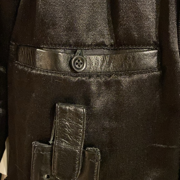 VINTAGE UNISEX Black Butter Soft Subtle Heavy Leather Jacket (Button Up) Men’s M - Picture 9 of 11